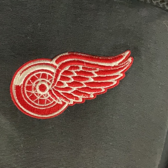Vintage Reebok Platinum Shield Detroit Red Wings Full Zip Jacket Mens L - Picture 8 of 16